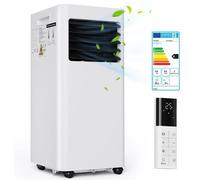 Climatiseur mobile - Refroidisseur d'air et ventilateur 4-en-1 - Pour des pièces jusqu'à 31 m² - Ioniseur et humidificateur - Déshumidificateur - 3 vitesses avec minuterie - 220–240 V