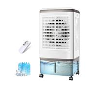 Climatiseur Mobile Refroidisseur D'Air Portable 20L, 3 Vitesses, TéLéCommande, Minuterie 7.5h, Refroidisseurs Par éVaporation pour Maison, Bureau, pour Un Espace De 15 à 20 M²