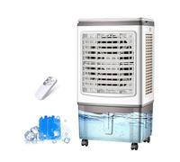 Climatiseur Mobile Refroidisseur D'Air Portable 30L, 3 Vitesses, TéLéCommande, Minuterie 7.5h, Refroidisseurs Par éVaporation pour Maison, Bureau, pour Un Espace De 20 à 30 M²