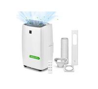 Climatiseur mobile - 12000 BTU - Télécommande - 4 en 1 (clim/vent/déhumi/auto) - Monobloc