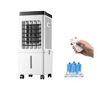 Climatiseur Mobile Reversible avec Roulettes Pivotantes Universelles, Réservoir D'eau de 15 L Et Trois Vitesses de Ventilation pour Chambre, Chambre D'étudiant, Bureau
