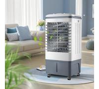 Climatiseur Mobile Sans Évacuation 20L, Rafraîchisseur d'Air Évaporatif Mécanique, 2 Glacières, Grande Capacité, Simple