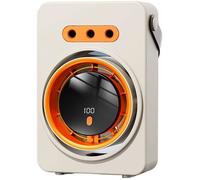 climatiseur mobile sans évacuation,3 trous pulvérisation froid,Affichage LED,Réservoir grande capacité (160 ml),Maison blanc cassé