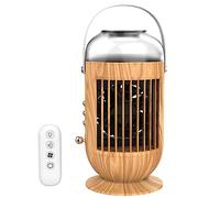Climatiseur Mobile Sans éVacuation ExtéRieur | 3 vitesses de vent Les Climatiseurs Mobiles | lumière ambiante bleue Climatiseur Sans Tuyau D éVacuation Avec télécommande pour Maison, Bureau, Voyages