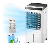 Climatiseur Mobile Sans Évacuation,XJR 10 L, 65 W,Avec minuterie 7 h, 65 dB Oscillation à 120°,Réservoir d'eau amovible Télécommande