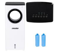 Climatiseur mobile sans pales JUNG avec refroidissement par eau + minuterie, climatiseur mobile silencieux, ventilateur rafraîchissant sans tuyau d'évacuation d'air