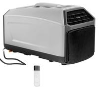 Climatiseur mobile SucceBuy 440 W, 3340 BTU, climatiseur portable avec tuyau d'évacuation, télécommande et minuterie 24 h, climatiseur compact avec un débit d'air de 150 m³/h pour camping-cars, tentes