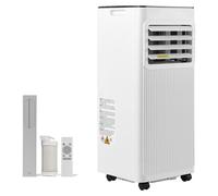 Climatiseur mobile SucceBuy 7000 BTU (2,05 kW) avec tuyau d'évacuation d'air, appareil 3-en-1 pour le refroidissement, la ventilation et la déshumidification, climatiseur portable avec écran LED, télé