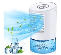 Climatiseur Mobile - ZGEER - Mini Refroidisseur d'Air - 4 en 1 - 3 Vitesses - 7 Couleurs LED