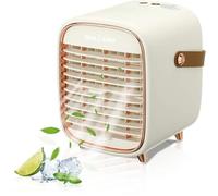 Climatiseur Mobiler, Mini-Refroidisseur d'air par Pulvérisation, Humidificateur De Ventilateur Portable De Bureau, Charge USB