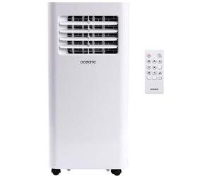 Climatiseur monobloc portable 10 000 BTU – 1 120 W – Déshumidificateur – Programmable Blanc