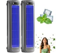 Climatiseur Mural Sans Évacuation - Climatiseur Mobile Epicooler Portable Froid & Chaud, Climatiseur Portable Mural Ultra Silencieux avec Télécommande, Minuterie 8H pour Maison, Bureau (Flower*2)