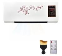 Climatiseur Mural sans Évacuation, Epicooler Climatiseur Portable avec Minuterie 8H, Système de Climatisation Réversible Froid et Chaud pour Maison, Bureau & Chambre (Flower)