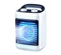 Climatiseur personnel portable - Ventilateur de refroidissement rechargeable par USB, design avec réservoir d'eau de 180 ml, dispositif de refroidissement évaporatif à faible bruit