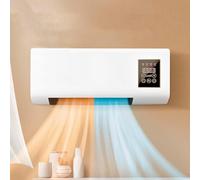 Climatiseur portable 12 000 BTU, ventilateur de refroidissement sans pales 3 en 1, ultra silencieux, fixation murale avec télécommande, installation facile pour chambre ou bureau, écoénergétique et