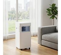Climatiseur Portable, 14000 BTU, Faible énergie, 2 Vitesses, Minuterie 24h, Affichage numérique, Ventilateur de Refroidissement pour la Maison, Grande pièce, Kit d'installation Inclus