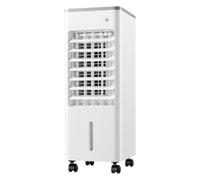 Climatiseur portable 3 en 1 avec 3 vitesses, oscillation à 90°, minuterie de 8 heures, réservoir de 9 litres, refroidisseur d'air évaporatif avec thé (blanc)