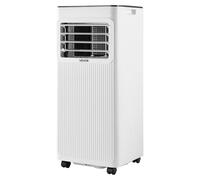 Climatiseur portable, 7 000 BTU (2 kW), climatiseur sur pied 3-en-1, écran tactile LED et télécommande, minuterie 24 h, modes refroidissement/déshumidification/ventilation pour intérieur, blanc, class