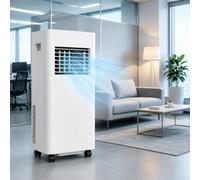 Climatiseur Portable 7000 BTU, Climatiseur Mobile, Déshumidification 1,5L/h | Puissance 500W, Débit 150m³/h, Minuterie 24H, Écran LED pour Pièces jusqu’à 20m²