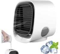 Climatiseur Portable Aira Breeze, Ventilateur De Refroidissement Instantané Alimenté Par Usb Avec Brouillard D'eau, 4 Réglages De Vitesse (Blanc)