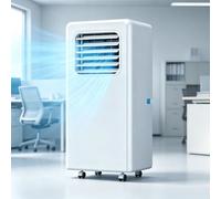 Climatiseur portable autonome, puissance de refroidissement de 3200 W/3500 W, vitesse de ventilation réglable, climatiseur compact tout-en-un pour cabine de camion ou caravane 10000btu