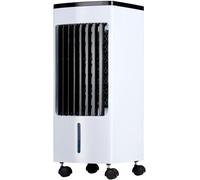 Climatiseur portable avec éléments réfrigérants - Ventilateur climatiseur mobile - Refroidissement de pièce - Sans tuyau - Réservoir d'eau de 4 litres - Blanc