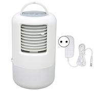 Climatiseur portable avec veilleuse, réservoir d'eau de 500 ml, minuterie, silencieux, 3 vitesses, 100–240 V, prise européenne