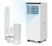 Climatiseur Portable, Climatiseur Climat Mobile 7000BTU, Fonction de Refroidissement Ventilation et Déshumidification 2 vitesses minuterie 24 Télécommande R290 Sans Unité Extérieure