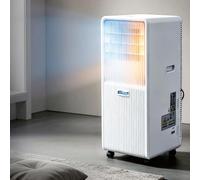 Climatiseur Portable Climatiseur Mobile Silencieux Déshumidificateur, Ventilateur, Mode veille, Télécommande, Minuteur 12h et Écran LED, avec Kit Fenêtre et Roulettes 360° Chambre, Hot & Cold 14000BTU