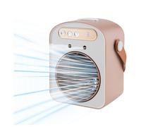 Climatiseur Portable Compact, Ventilateur Refroidisseur d'Air avec Humidificateur, Mini Climatiseur de Bureau pour Maison et Bureau