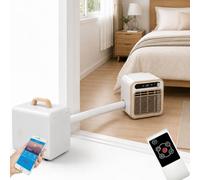 Climatiseur portable divisé 5100 BTU, unité AC de camping silencieuse avec WiFi et télécommande, minuterie 12 heures, débit d'air 130 m³/h, for tente, camping-car, camion, caravane et lit