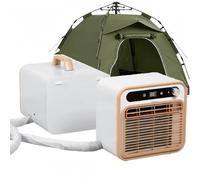 Climatiseur Portable divisé, unité de Camping silencieuse avec télécommande, minuterie 12 Heures, débit d'air de 130 m3/h, Refroidisseur d'air léger sans Tuyau pour Tente, Camping-Car, Camion,