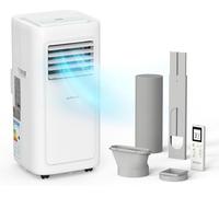 Climatiseur portable FCH 8000 BTU, déshumidificateur, ventilateur, mode veille avec 2 vitesses – télécommande et affichage numérique