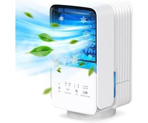 Climatiseur Portable - OMISOON - Mobile Silencieux 4 en 1 - 120° Oscillation - 700 ml - Blanc