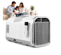 Climatiseur Portable pour Tente Camping, Basse Consommation 400W 5100 Btu, Modes Refroidissement,Déshumidification, Ventilation Et Veille, Jusqu'à 10 M², Pour Maison Et L'extérieur V1Pro-110V