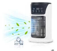 Climatiseur portable - PZCC - Mini climatiseur personnel - Ventilateur de bureau - 10,6x6,29x6,29 pouces - 300 ml