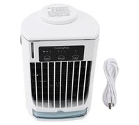 Climatiseur portable, refroidisseur à évaporation USB personnel, vitesse du vent réglable, ventilateur de bureau pour la maison, le camping, le bureau