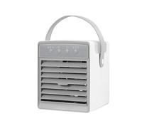 Climatiseur Portable, Refroidisseur D'Air par Évaporation, avec 3 Vitesses de Vent et 3 Ventilateurs Minuteurs pour la Maison, le Ca