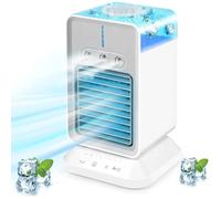 Climatiseur Portable Sans Tuyau, 3 Vitesses,3 Modes de Brumisation Climatisateur Portable Pour Maison Minuterie 2/4H,120° Oscillation Air Conditioner Pour La Maison Et Le Bureau