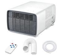 Climatiseur Portable Silencieux, Refroidissement/déshumidification/Ventilateur, climatiseur 2700 Btu avec télécommande, Conduit d'échappement Tuyau de vidange, Plage de température 16-32 ℃,