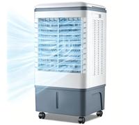 Climatiseur Portable, unité de climatisation Mobile 20 L, Ventilateur de Refroidissement humidificateur 3 en 1, Oscillation 120°, 3 Modes 3 Vitesses, télécommande, Refroidisseur d'air par