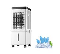 Climatiseur Sans Unité Extérieur avec Roulettes Pivotantes Universelles, Réservoir D'eau de 15 L Et Trois Vitesses de Ventilation pour Chambre, Chambre D'étudiant, Bureau