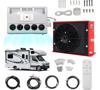 Climatiseur Split 12V/24V pour Camion et Camping-Car, Faible Bruit, Installation Facile pour Confort Cabine et Rafraîchissement à l'Arrêt | Puissance Frigorifique 800-2400W 。,Red-24V