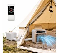 Climatiseur split portable, unité de climatisation 5100 BTU avec application et télécommande, débit d'air 130 m³/h, minuterie 12 heures for camping-car, caravane, camping