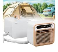 Climatiseur Split Portable,Unité De Refroidissement Intelligente Silencieuse avec Commande Tactile Minuterie De 12h,Télécommande,Débit d'air De 130 M3/h,Utilisation Multi-scènes pour