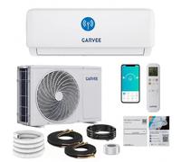 Climatiseur Split Reversible 9000BTU, 2.7KW Climatiseur Mural, Refroidissement Chauffage Réfrigérant R32, Climatisation Split Silencieuse, Wifi, Auto-Nettoyage, Clim Reversible Prêt à Poser