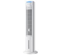 Climatiseur Swamp Cooler - Ventilateur de Refroidissement Tour avec Oscillation à 80°, 3 Vitesses, réservoir d'eau Amovible de 4 L, minuterie 12 Heures, Fonction aromatique contrôle Tactile pour