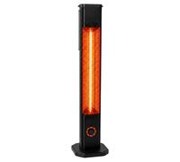 Climative Radiateur infrarouge 2000W, 2-en-1 (Mural & Pied), 8 Niveaux, IP65, Carbone, Chauffage exterieur terrasse, Chauffage d'appoint, Radiateur electrique, Chauffage electrique TOR, Maison