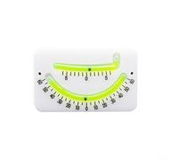 Clinomètre marin pour voiliers : inclinomètre à voile avec veilleuse, jauge d'angle de talon, compteur d'inclinaison pour yachts, 153 x 95 mm (blanc + vert)