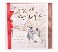 Clintons: Carte de Noël Love of My Life Couple In Snowy Street